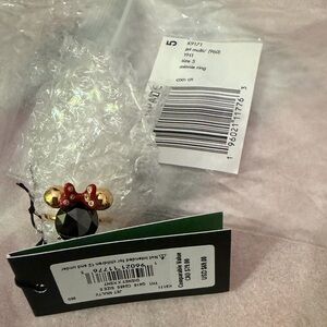 Disney Black and Gold Minnie Ear Studs